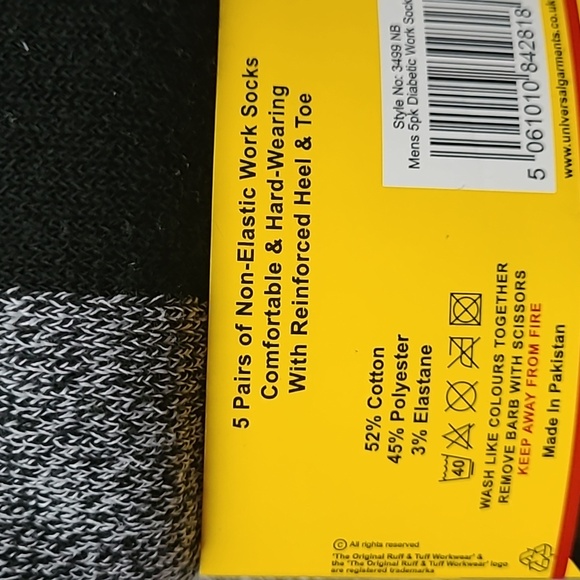 Diabetic Work Socks - Picture 6 of 6